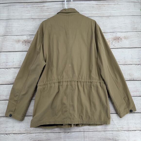 Timberland Brookfield Mountain Twill Bomber Jacket Mens XL Beige Cargo Explorer - Picture 2 of 14